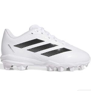 Adidas Kids Adizero Instinct Molded Rubber Softball Cleats White/Black Sneakers